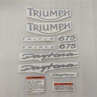 รูปลอกรถจักรยานยนต์ Gratis Ongkir สำหรับ Triumph 675สติกเกอร์แข่งสีทองเต็มชุดอุปกรณ์ตกแต่ง