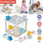 Rubikstube bé xếp hình đồ chơi cảm giác hình dạng BIN đồ chơi với các khối