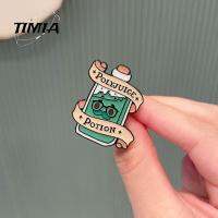 TIMIA Lacquer Potion Enamel Pins สังกะสีอัลลอยหลากสีหยดน้ำมันสำหรับวัยรุ่น