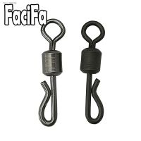 ✟♦ 25 / 50 / 100pcs Bearing Swivel Fishing Connector Q-Shaped Quick Change Swivel Snap For Carp Fishing Terminal Tackle Accessories