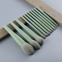 new FLD 118pcs Natural Hair Green Makeup Brushes Foundation Powder Eyeshadow Eyebrow Brush Set Cosmetic Tool Profesional