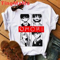 Omori เสื้อยืดสตรีทแวร์เสื้อยืดสีขาวสวยงามเสื้อผ้าคู่รักเสื้อยืดน่ารักเสื้อยืดเสื้อผ้าคู่รัก