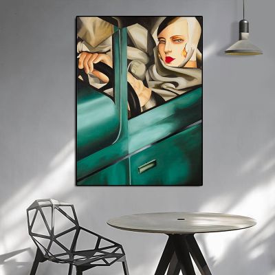 ศิลปิน Tamara De Lempicka งานศิลปะคลาสสิกผ้าใบพิมพ์และรูปภาพศิลปะผนังภาพวาดบนผืนผ้าใบสำหรับห้องนั่งเล่นตกแต่งบ้าน1ชิ้นภายในกรอบหรือไร้กรอบ