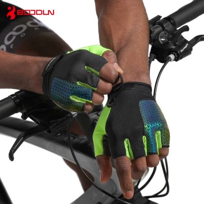 [COD] BOODUN/Borton new colorful riding outdoor shock-absorbing breathable non-slip bicycle half-finger