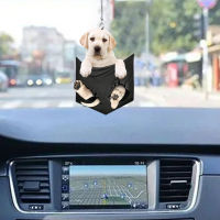 Cute Puppy Car Pendant Creative Bag Backpack Key Chain Home Decoration for Birthday Gifts New Years Gifts