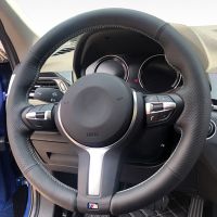 【YF】 Car Steering Wheel Cover Artificial Leather Braid For BMW M2 F87 F80 M3 F82 M4 F12 F13 M5 M6 F85 X5 M F86 X6 F33 F30 Sport