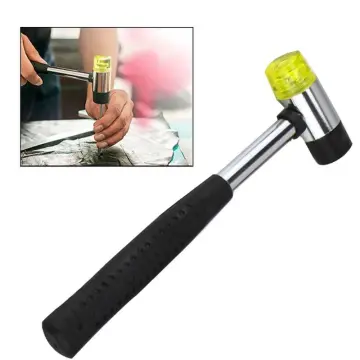 25mm Dual Head Plastic And Rubber Hammer For Jewelers (black)
