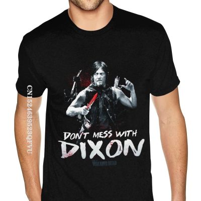 Walking Dead Daryl Dixon Printed Mens Tshirt Plus Size MenS Personalized Photo T Shirts Camisa Streetwear
