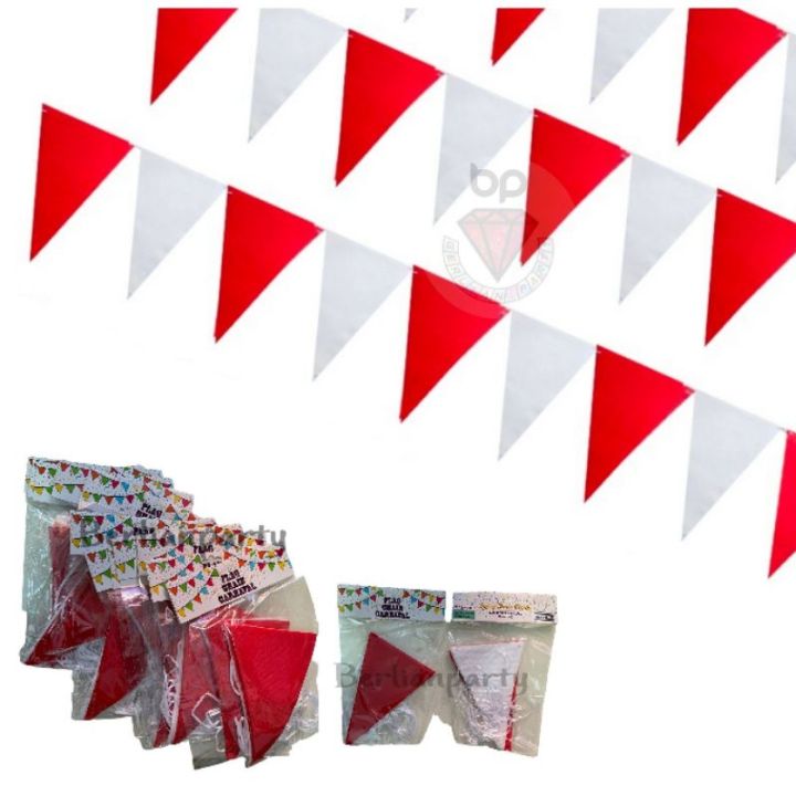 Promo Bendera Segitiga Kain Merah Putih Bunting Flag Hut Ri Bendera Merah Putih Dirgahayu 3263