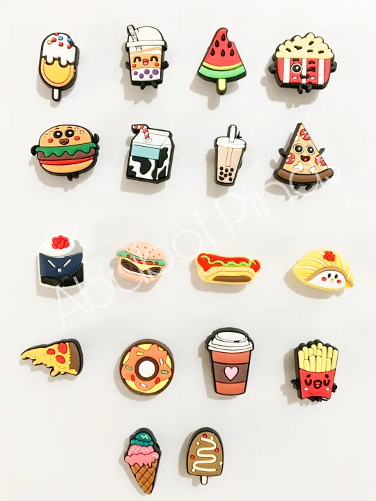 Jibbitz shoe charm foods( high quality) Lazada PH