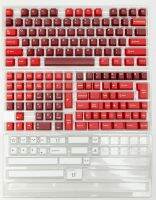 Jamon GMK ปุ่มกด173คีย์เชอร์รี่โปรไฟล์ PBT สีย้อมแดง-SUB สำหรับแป้นพิมพ์เกมกลสวิตช์ MX 61/87/96/98/108ฝาครอบกุญแจ