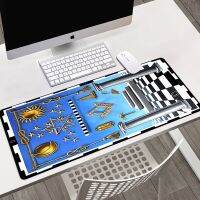 Masonic Illuminati Art พิมพ์ HD XXL Mousepad อุปกรณ์เครื่องเกมคอนโซล คอมพิวเตอร์ขนาดใหญ่ยอดนิยม Lockside Keypad แผ่นรองเมาส์ขนาดใหญ่