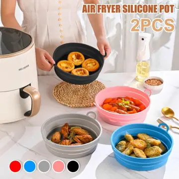 Set of 2 Round Silicone Air Fryer Liners