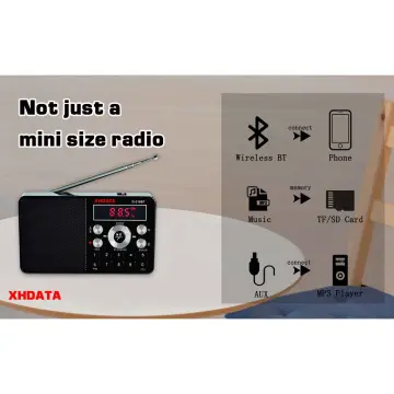 XHDATA 2022 New Portable Solar Retro Radio FM AM SW Global Frequency Solar  Wireless Radio