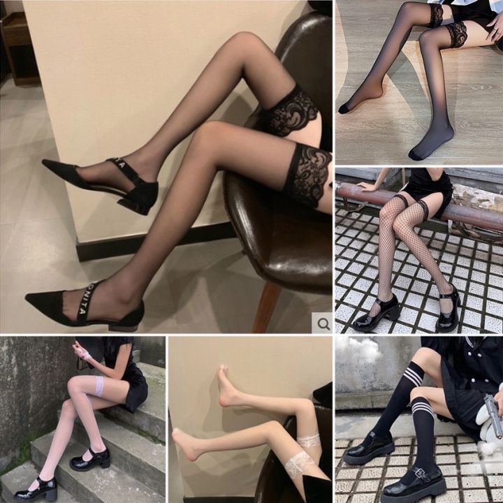 Sexy Stockings Women Lingerie Lace Stocking Transparent Sexy Long