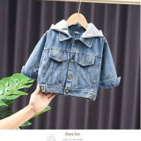 Spring Boys Coat Denim Jackets for Girls Baby Coat Boy Hooded Jacket Baby Denim Jacket Childrens Clothing Kids Jacket Tops