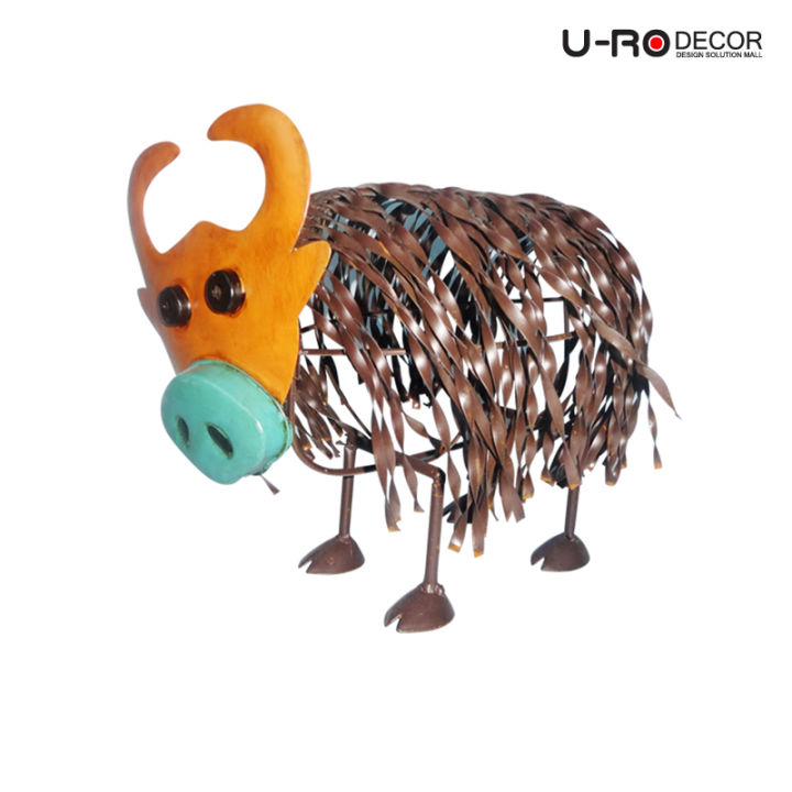 u-ro-decor-ตุ๊กตาสังกะสี-รุ่น-cow-สีน้ำตาล-ขายยกลัง-6-ชิ้น-กล่อง