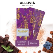 Socola đen nguyên chất nhân Việt Quất đắng vừa Alluvia Chocolate