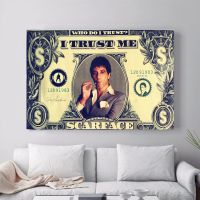 Scarface Trust Me Cotton Canvas Art Print Quote Poster Wall Pictures For Home Decoration Wall Decor Picture No Frame