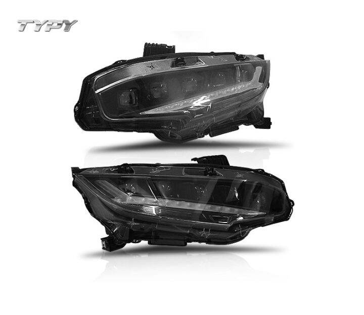 Car Headlight Assembly Modified LED Angel Devil Eye Lens Headlamp For