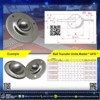 ลูกบอลลำเลียง Ball Transfer Units แบบแปลนวงกลม