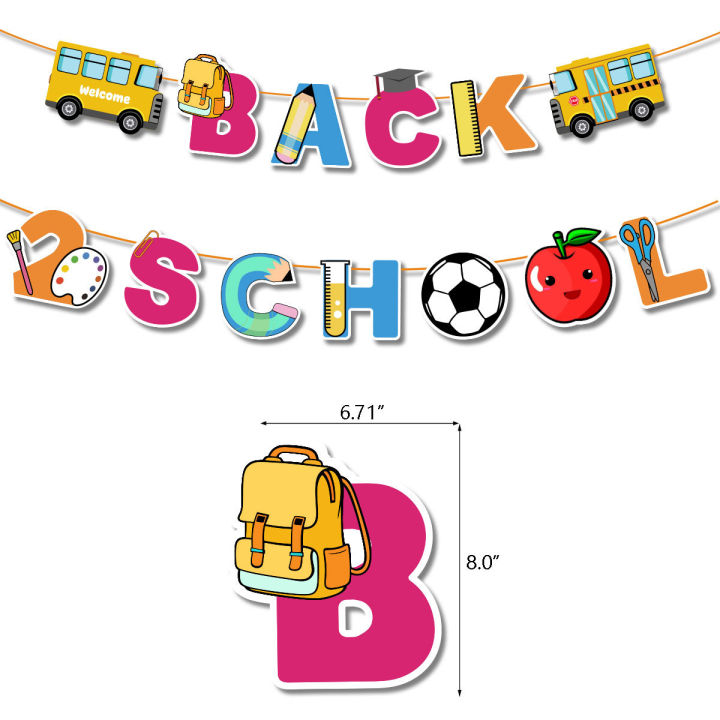 jollyboom-2022กลับไปที่โรงเรียนพรรคตกแต่งลูกโป่งน้ำยางชุดแบนเนอร์เค้ก-t-opper-สำหรับโรงเรียนอนุบาลโรงเรียนฤดูกาลพรรคซัพพลาย