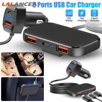 LAlancea 31W Usb Type C ที่ชาร์จแบตในรถพอร์ต5-อเนกประสงค์อะแดปเตอร์เครื่องชาร์จเร็วใช้ได้กับ Iphone โทรศัพท์มือถือแอนดรอยด์【fast】