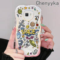 "Chenyyyka เคสปลอกสำหรับ Samsung J7 Prime J7 Prime 2 J2การ์ตูนน่ารักดาวเคราะห์จักรวาลสีสันเนื้อครีมคลื่นขอบป้องกันกล้องเคสโทรศัพท์โปร่งใสเคสกันกระแทกซิลิโคนอ่อนชัดเจน"