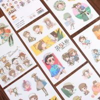 bjh﹍  6 Sheets/Pack V Game Characters Washi Sticker Decoration Scrapbooking Stationery Planner Stickers