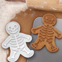 ELEGANT Halloween skull stamp sugar cookie cutters Gingerbread man cookie mold DIY kitchen tools Press-on biscuit maker kitchen tools