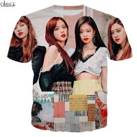 CLOOCL Fashion Group BlackPink เสื้อยืดผู้ชายผู้หญิงพิมพ์ลาย3D สินค้าขายดีสไตล์ Street Tops