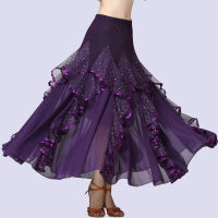 ร้อน, ร้อน★National Standard Sequined Long Modern Square Dance Large Swing Skirt