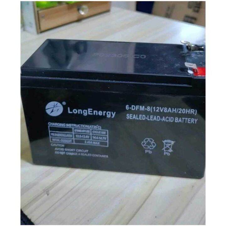 SEALED LEAD ACID BATTERY 6-DFM-8 12V8AH 20HR (Samtrading) | Lazada PH