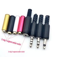 3.5mm Audio Stereo / Mono Plug jack 3.5 Male Female Plug Jack Charging Connector for Phone Headset Welding TypeWires Leads Adapters