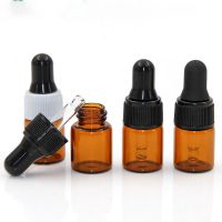 【lz】∋▲  10 pcs/set Garrafa De Armazenamento De Óleo Essencial Conta-gotas De Vidro Pipeta Tampa Tawny Cor Soro Recipiente 1 2 3 5ml