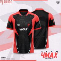 T SHIRT - (All sizes are in stock)   (Fuhui01) Team 4 MAX 2023 eSports T SHIRT Ph Ml Dad T4M eSports official game T SHIRT sublimation 2023 Pubg model download Codm Drifit Short Sleeve  (You can customize the name and pattern for free)  - TSHIRT