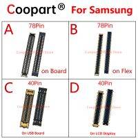 5ชิ้นคอนเนคเตอร์ FPC สำหรับแอลซีดี78Pin เหมาะสำหรับซัมซุงโน้ต10 Lite/ N770F /Ds A31 A315 A315F A41 A415แสดงผลปลั๊กหน้าจอบนเมนบอร์ด40Pin