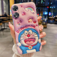 เคสโทรศัพท์มือถือ OPPO A18 4G OPPOA18 A18 NFC 4G 2023ใหม่3D สามมิติลายการ์ตูนน่ารักบลูเรย์เคสโทรศัพท์ TPU Silicagel Soft Case กันแดดป้องกันปลอกกล้องแบบเต็ม