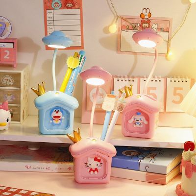 ✜❦☄ Cartoon Cute Children Rechargeable Led Student Eye Protection Small Table Lamp Bedside Dormitory Atmosphere Desktop Night