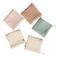 【DT】hot！ 5 Pcs Baby Facecloth Handkerchief Cotton Burp Soft Absorbent Gauze Washcloth