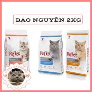 Thức ăn hạt reflex cho mèo lớn và mèo con - Bao 2kg nguyên seal