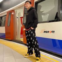 SPENZER.STREET?Skull Corduroy pants กางกางผ้าลูกฟูก สวมใส่สบาย ผ้านิ่ม เอวยืด 2022