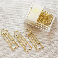 Stationery Clips Ticket Clips Bookmarks Hollow Paper Clips Golden Arrow Paper Clips Paper Clips