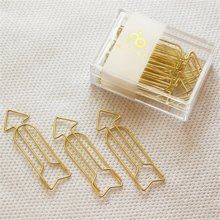 bookmarks-ticket-clips-envelope-clips-a-box-of-paper-clips-hollow-paper-clips-golden-arrow-paper-clips