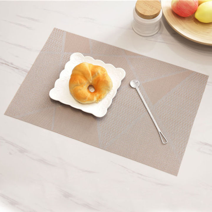baispo-pvc-4-pcsset-heat-resistant-mat-dining-placemat-drying-mats-for-dishes-coaster-rug-for-bowls-rug-for-the-kitchen-table