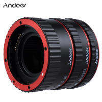 Andoer TTL Auto Focus AF มาโครหลอดแหวนสำหรับ Canon EOS EF EF-S 60D 7D 5D II 550D สีแดง