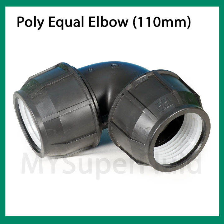 Poly Fittings Hdpe Poly Equal Elbow Mm Lazada