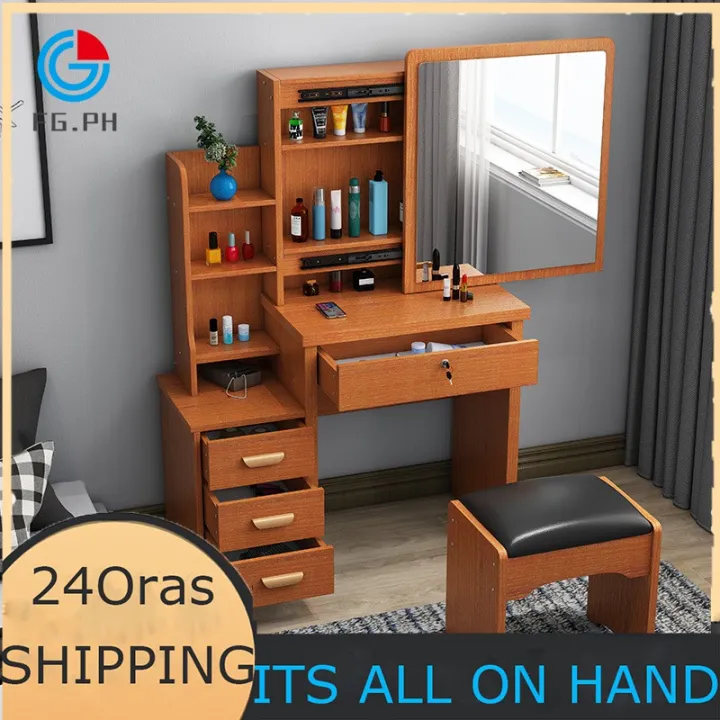 Vanity Dresser with Sliding Mirror Lazada PH