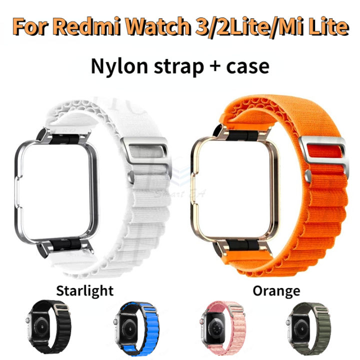 สายนาฬิกาผ้าไนลอนแบบใหม่แบบอัลไพน์สำหรับนาฬิกา-xiaomi-redmi-3สายข้อมือทดแทน-redmi-3-watch-2-lite