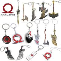 of War Ragnarok Keychain Kratos Leviathan Axe Blades Chaos Chain Pendant Keyring